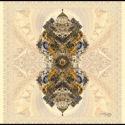Imperium Mandala Wall Art, Large Sacred Geometry Boho Print,  Spiritual Home Decor, for Office, Living Room or Meditation Space