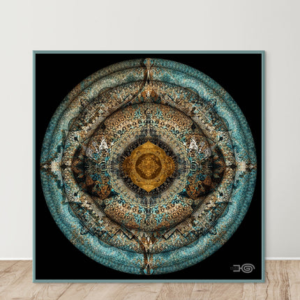 Fractal Mandala Art Print: Sacred Geometry, Spiritual Home Decor