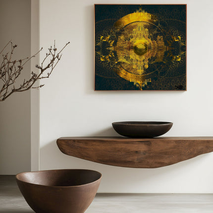 Fractal Mandala Art Print: Sacred Geometry, Spiritual Home Decor