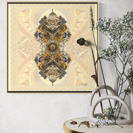 Imperium Mandala Wall Art, Large Sacred Geometry Boho Print,  Spiritual Home Decor, for Office, Living Room or Meditation Space