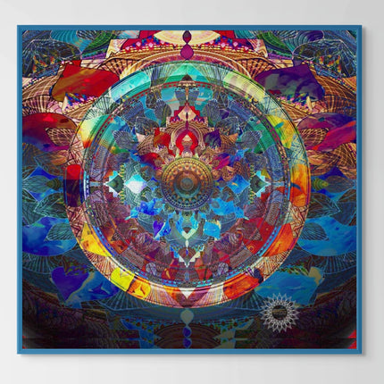 Dream Colourful Mandala Print: Sacred Geometry, Psychedelic Fractal Art