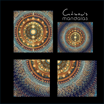 Rhodesian ForgetMeNot Mandala Art  Golden Sacred Geometry Wall Decor for Mindful Home