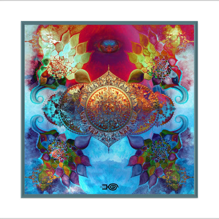 Harmony in Bloom:Mandala Art Print, Sacred Geometry, Inspiring Spiritual Decor
