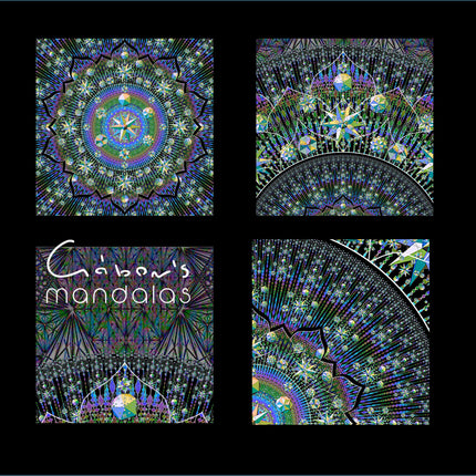 Radiant Mandala Wall Art  Charcoal, Teal, Violet Galaxy Desig, Sacred Geometry Boho Print, for Living Room, Bedroom or Yoga Studio