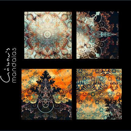 Orange Mandala Wall Art, Large Sacred Geometry Spiritual Print, for Office, Living Room or Meditation Space