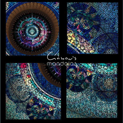 Sacred Geometry Mandala Art Print: Hahnemühle Metallic Paper, Spiritual Wall Decor