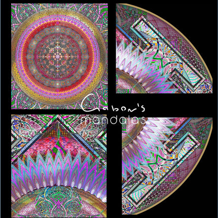 Sacred Geometry Mandala Print: Psychedelic Fractal Art