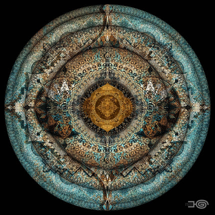 Fractal Mandala Art Print: Sacred Geometry, Spiritual Home Decor