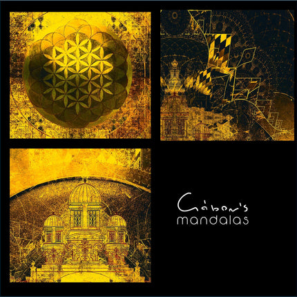 Golden Shield Mandala Art Print: Sacred Geometry Wall Decor