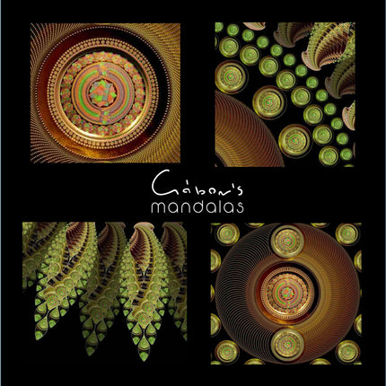Cosmic Sunflower Mandala: Green Sun Mandala Art Print, Sacred Geometry Wall Decor
