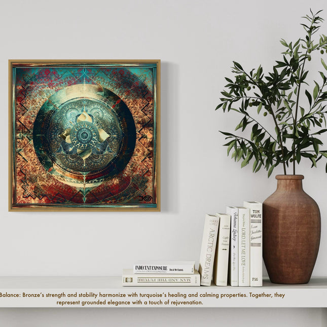 Mandala Wall Art Print, Sacred Geometry Poster, Spiritual Meditation Decor, Modern Boho Home Artwork