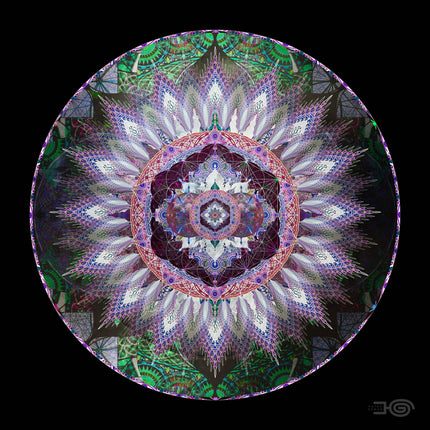 Violet Meadow  Lotus Mandala Wall Art, Sacred Geometry Meditation Print, Spiritual Gift