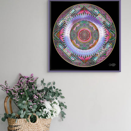 Sacred Geometry Mandala Print: Psychedelic Fractal Art