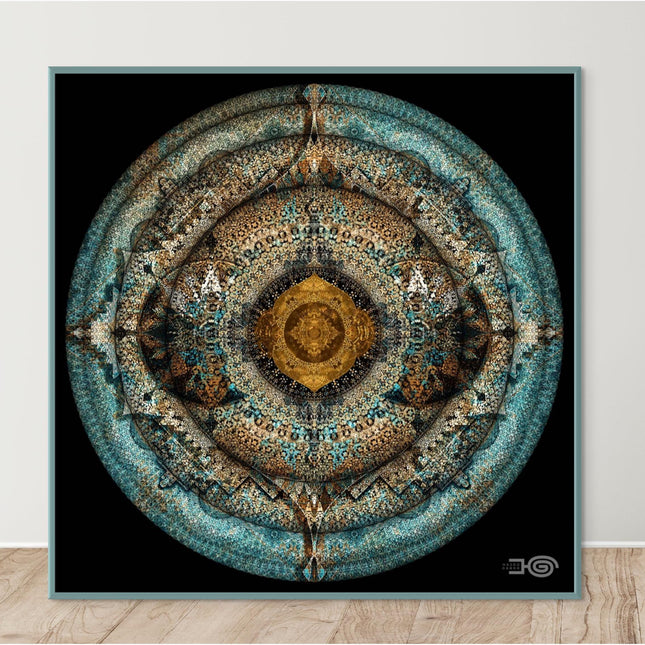 Fractal Mandala Art Print: Sacred Geometry, Spiritual Home Decor