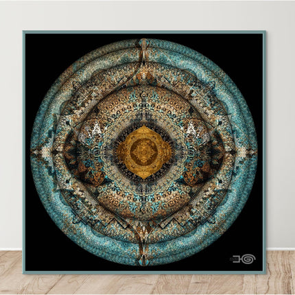 Fractal Mandala Art Print: Sacred Geometry, Spiritual Home Decor