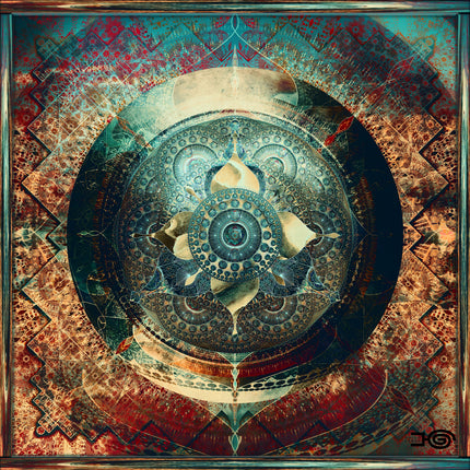 Mandala Wall Art Print, Sacred Geometry Poster, Spiritual Meditation Decor, Modern Boho Home Artwork