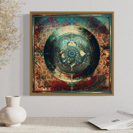 Mandala Wall Art Print, Sacred Geometry Poster, Spiritual Meditation Decor, Modern Boho Home Artwork