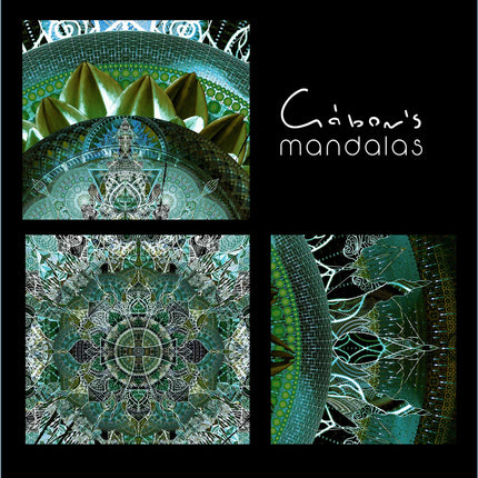 Emerald, Blue Mandala Art Print: Sacred Geometry,Boho Spiritual Home Decor