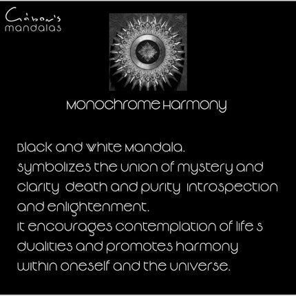 Black and Silver Mandala Print: Geometric Boho Zen Wall Art