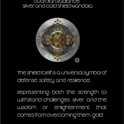 Guardian Radiance  Golden Sanctuary Mandala Wall Art for Deep Calm and Abundance Mandala Art Print |