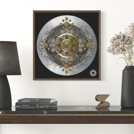 Guardian Radiance  Golden Sanctuary Mandala Wall Art for Deep Calm and Abundance Mandala Art Print |