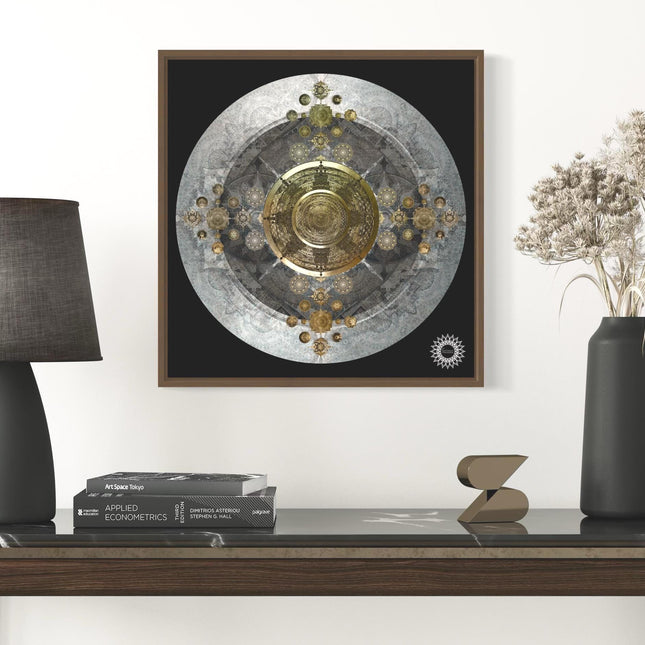 Guardian Radiance  Golden Sanctuary Mandala Wall Art for Deep Calm and Abundance Mandala Art Print |
