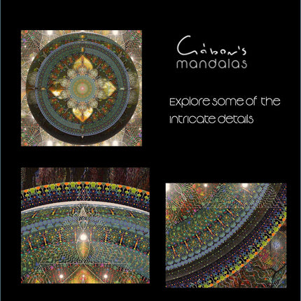 Emerald Light Mandala Print  Sacred Geometry Wall Art, Spiritual Home Decor