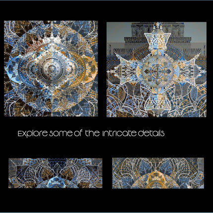 Temple of Stillness, Altar  Sacred Geometry Wall Art,