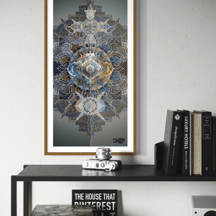 Temple of Stillness, Altar  Sacred Geometry Wall Art,