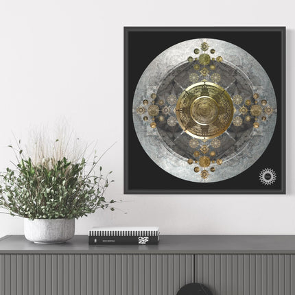 Guardian Radiance  Golden Sanctuary Mandala Wall Art for Deep Calm and Abundance Mandala Art Print |