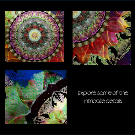 Floral Mandala Art Print | Sacred Geometry, Spiritual Decor