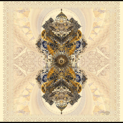 Imperium Royal Indigo Mandala Druck Heilige Geometrie Boho Wandkunst (Digitaler Download)