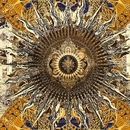 Imperium Royal Indigo Mandala Druck Heilige Geometrie Boho Wandkunst (Digitaler Download)