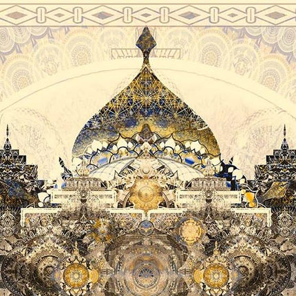 Imperium Royal Indigo Mandala Druck Heilige Geometrie Boho Wandkunst (Digitaler Download)