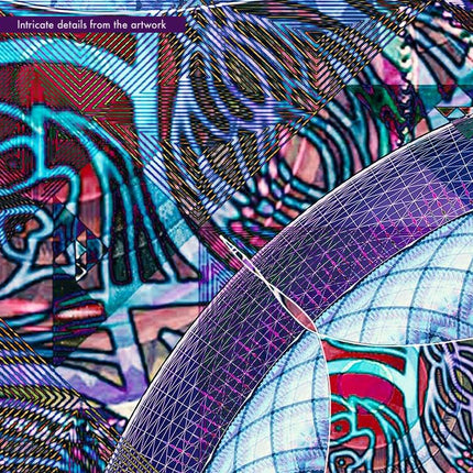 Teal Lilac Mandala Print  Sacred Geometry Boho Wall Art Poster