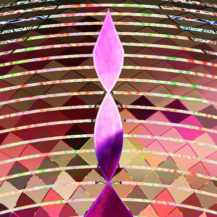 Mystic Lotus Mandala Art Print  Teal Magenta Sacred Geometry Wall Art (Digital Download)