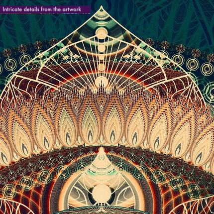 Mystic Mandala Art Print: Sacred Geometry, Boho Decor, Meditaion Artwork