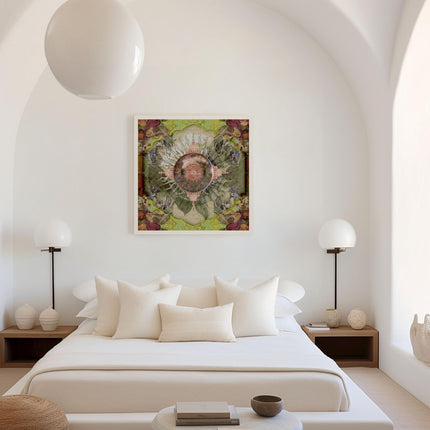 In the Garden  Spiritual Boho Wall Art for Calm Homes, Sacred geometry decor