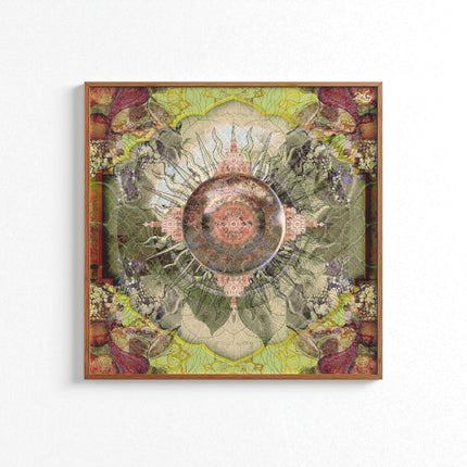 In the Garden  Spiritual Boho Wall Art for Calm Homes, Sacred geometry decor