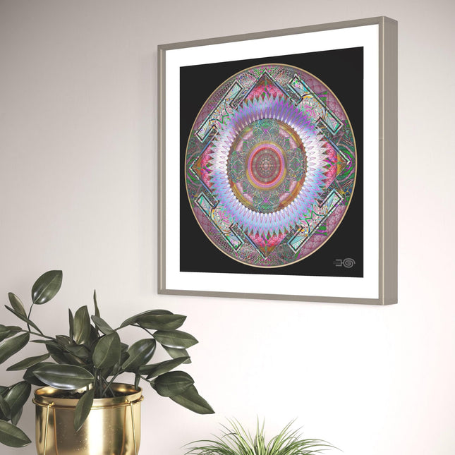 Sacred Geometry Mandala Print: Psychedelic Fractal Art