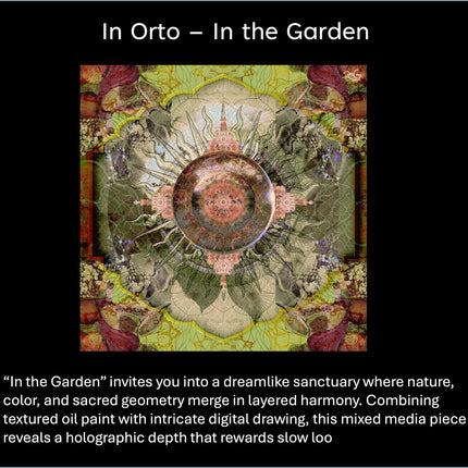 In the Garden  Spiritual Boho Wall Art for Calm Homes, Sacred geometry decor