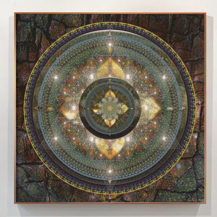 Emerald Light Mandala Print  Sacred Geometry Wall Art, Spiritual Home Decor
