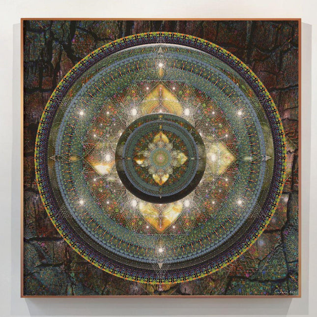 Emerald Light Mandala Print  Sacred Geometry Wall Art, Spiritual Home Decor