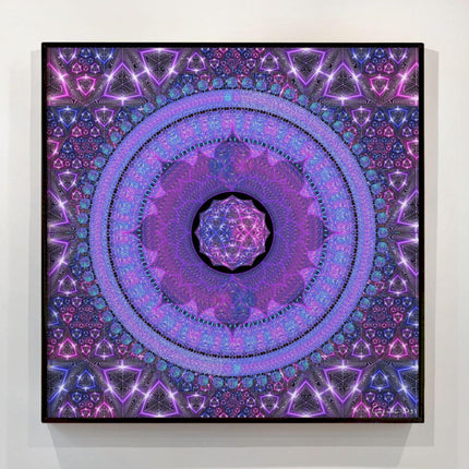 Violet Mandala — 40x40cm accent print