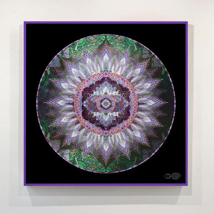 Violet Meadow  Lotus Mandala Wall Art, Sacred Geometry Meditation Print, Spiritual Gift