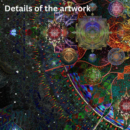 Celestial Solar Mandala Art Print  Sacred Geometry Cosmic Wall Decor (Digital Download)
