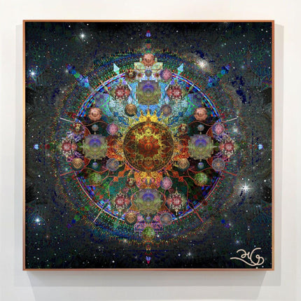Mandala Cosmic Print — 40x40cm accent print