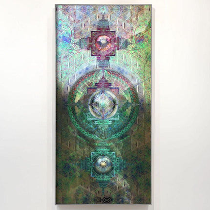 Sri Yantra-inspired Mandala — panoramic statement print