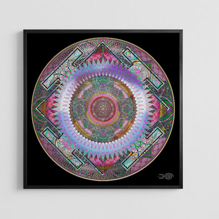 Sacred Geometry Mandala Print: Psychedelic Fractal Art