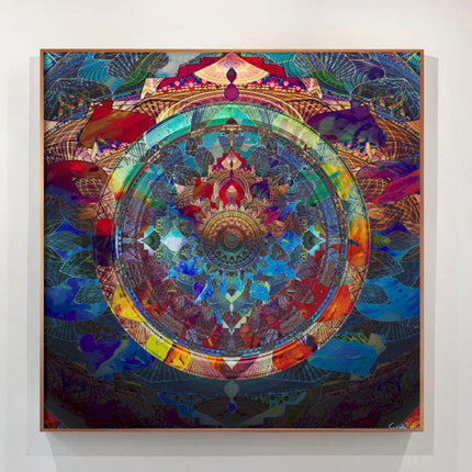 Dream Colourful Mandala Print: Sacred Geometry, Psychedelic Fractal Art